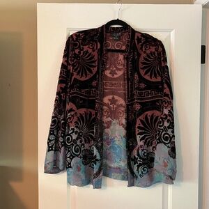 Citron cut velvet blouse